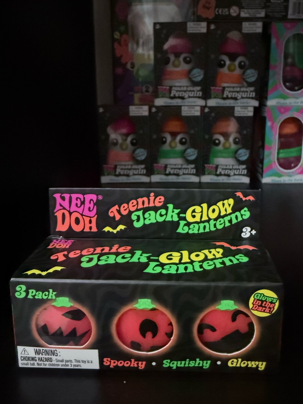 RARE NeeDoh Halloween 2026 Bundle Baby Boos + Teenie Jack Glow Lanterns NEW 👻🎃 - Picture 5 of 8